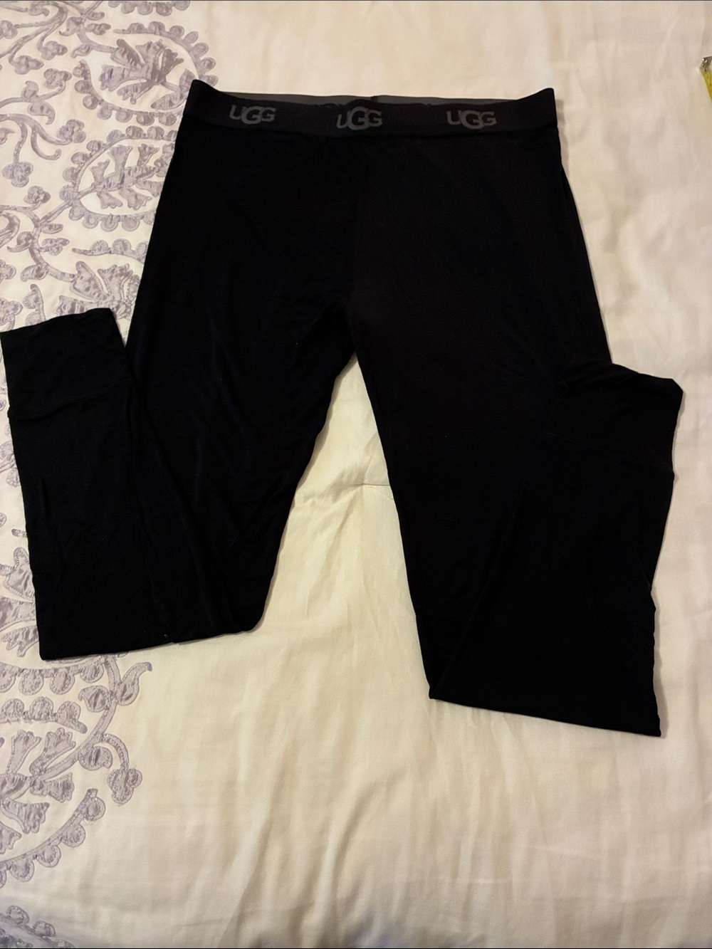 UGG Womens Black Logo-Waist Leggings